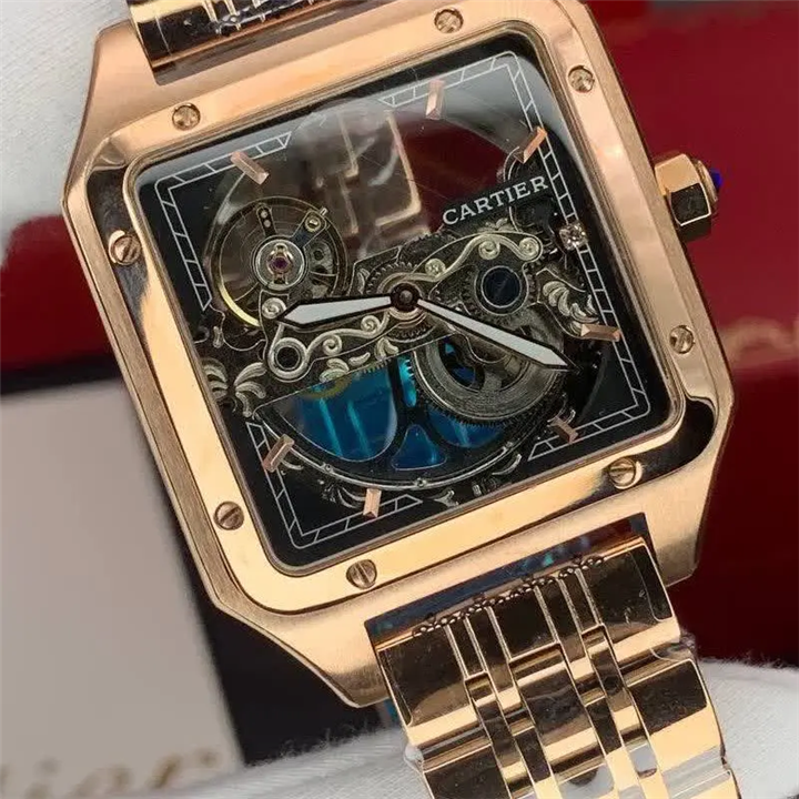 ساعت مچی کارتیر مردانه سوپر لاکچری رزگلد رنگ Cartier